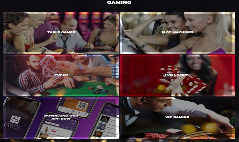 Types of games at Christchurch casino.