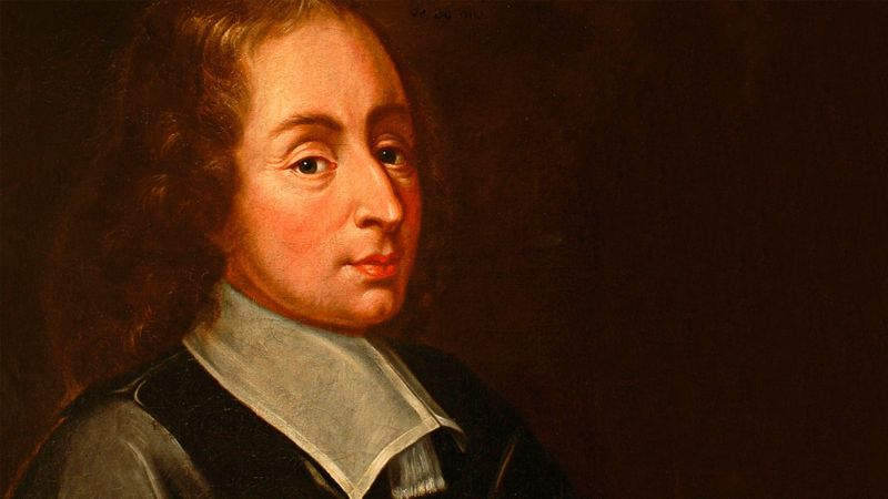 Portrait of the Blaise Pascal.