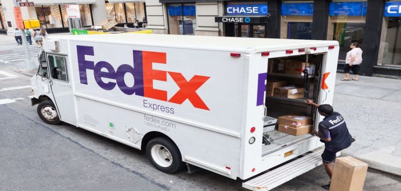 Fedex truck.