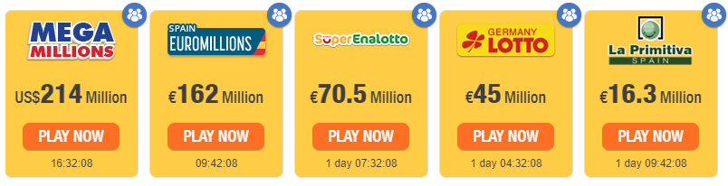 Different types of online lotto.