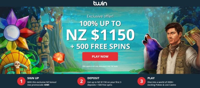 Exclusive casino reward for NZ at Twin casino