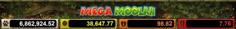 4 different jackpot amounts at Mega Moolah.