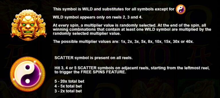 Wild and scatter symbol explanation