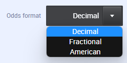 odds format