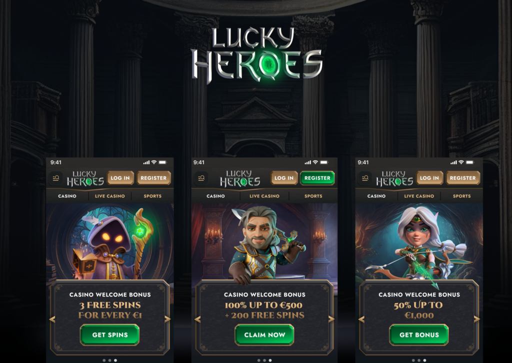 Lucky Heroes bonuses